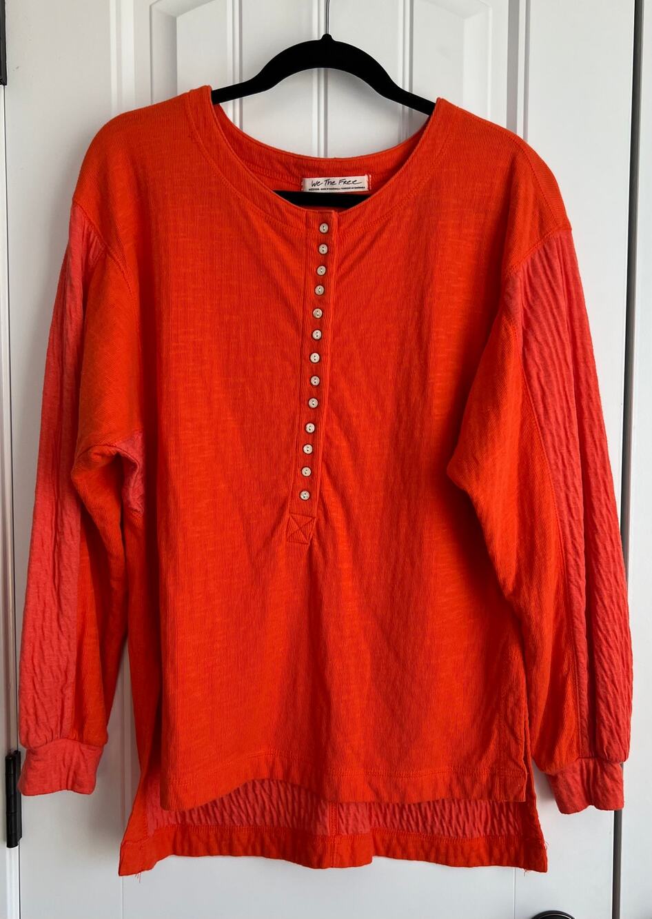 Free People We the Free Thermal - Orange - Size Medium